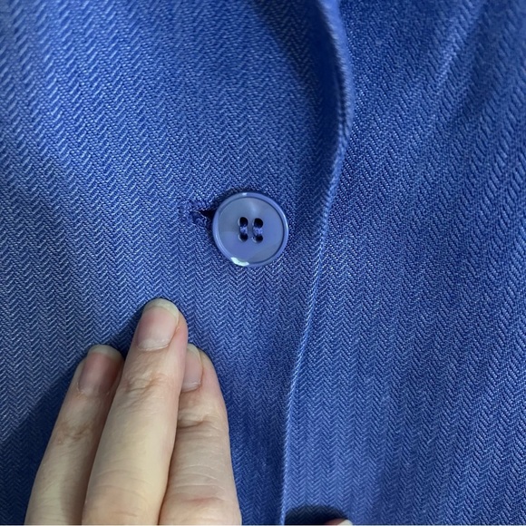 Marks & Spencer Linen-blend Ultraviolet Blazer - Picture 8 of 10